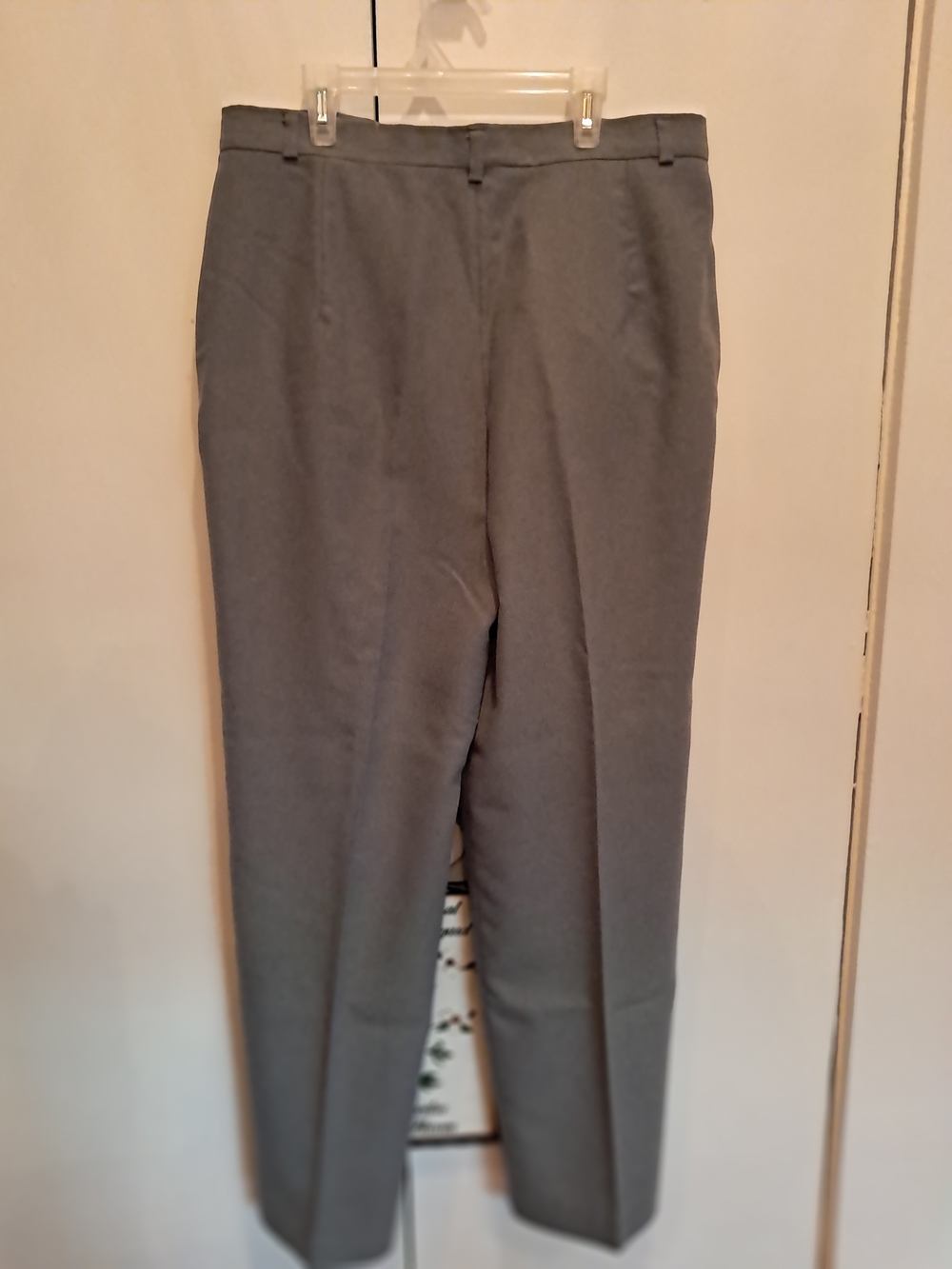 Women's Gray Dress Pants - Straight Leg